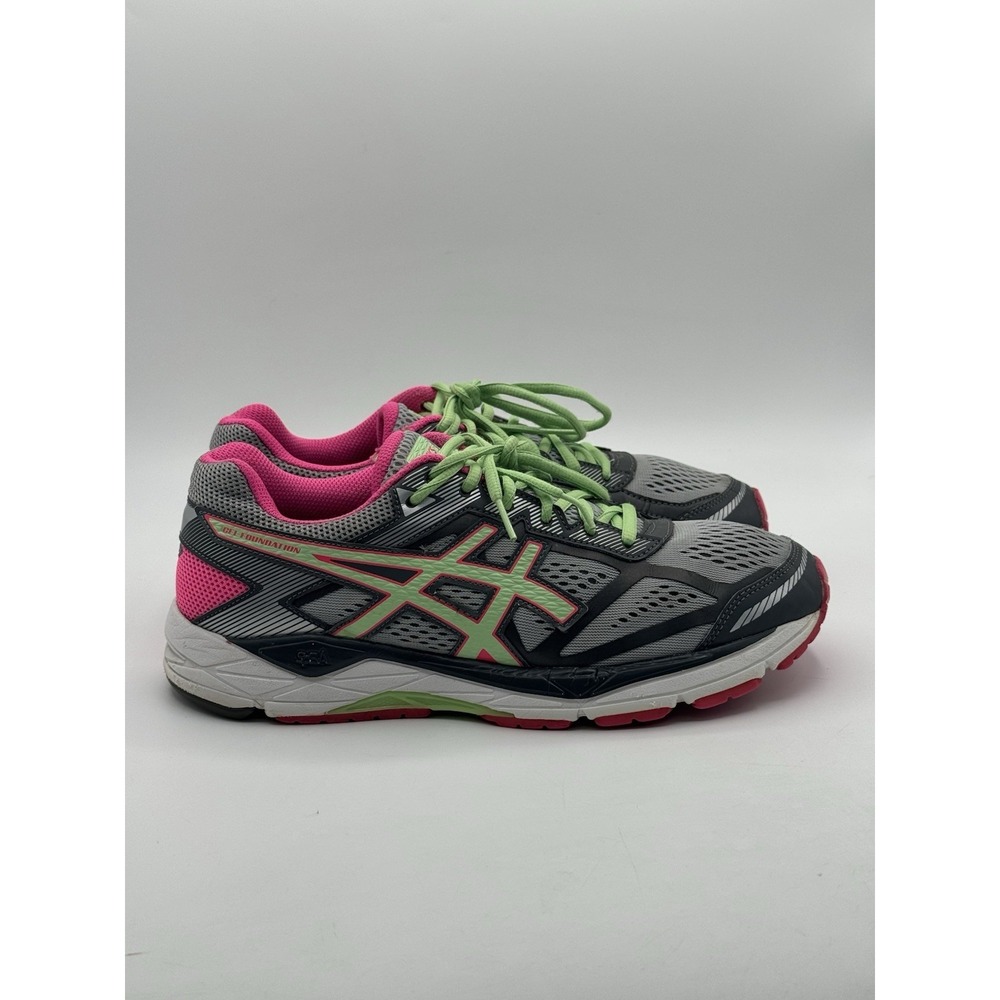 ASICS Gel-Foundation 12 Silver Pistachio Pink Glow‎ T5H5N Women's SIze 9.5